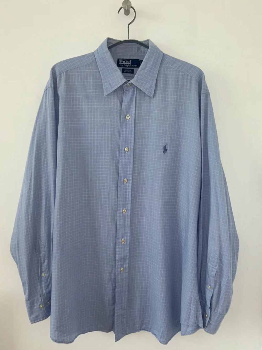 Polo by Ralph Lauren Light Blue Checked Dress Shirt